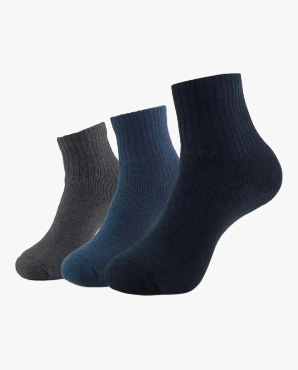 Jockey 7036 Men's Compact Cotton Terry Ankle Length Socks With Stay Fresh Treatment (Pack of 3)