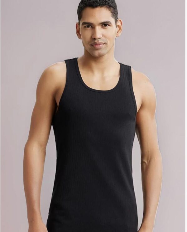 Jockey 9922 Men's Super Combed Cotton Rib Slim Fit Gym Vest
