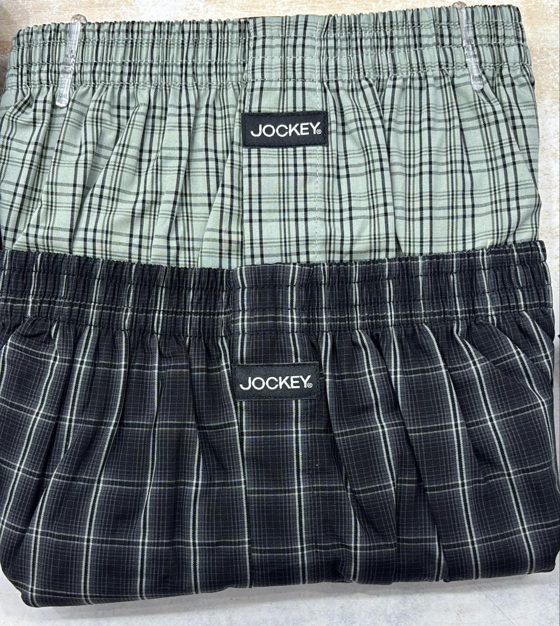 Jockey 1223 Men's Super Combed Mercerized Cotton Woven Checkered Boxer Shorts with Side Pocket (Pack of 2) - Image 4