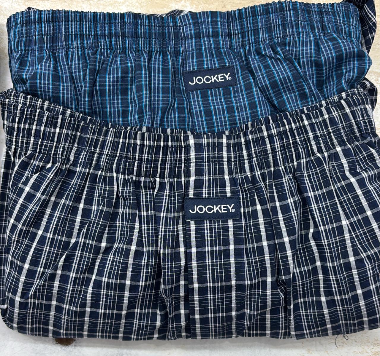 Jockey 1223 Men's Super Combed Mercerized Cotton Woven Checkered Boxer Shorts with Side Pocket (Pack of 2) - Image 5