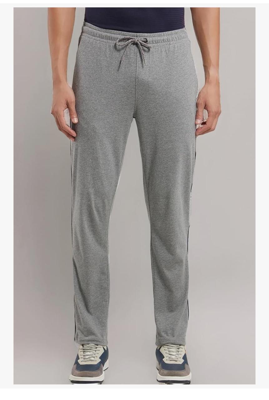 Jockey 9500 Men's Super Combed Cotton Rich Regular Fit Mid Rise Trackpants with Side Pockets - Image 2