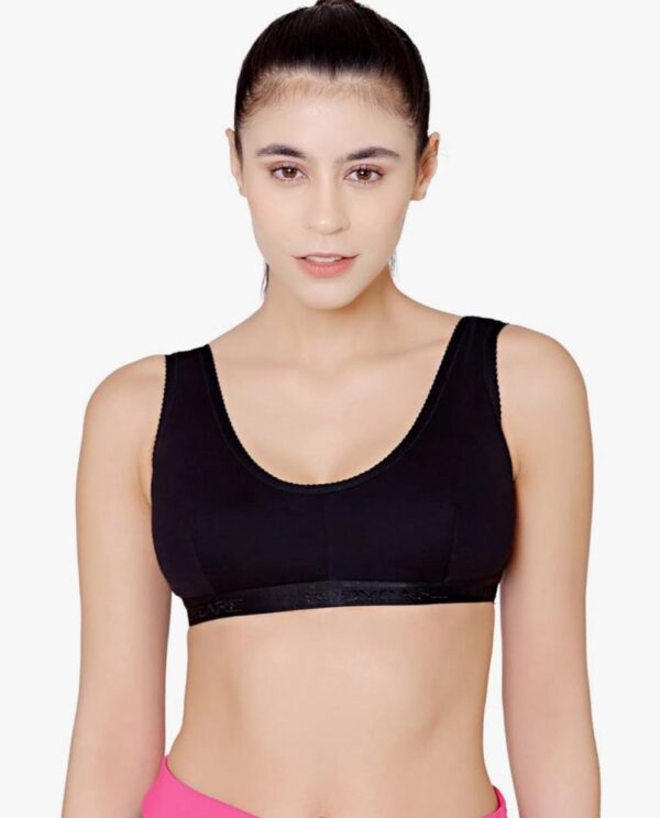 Bodycare Women's Spandex And Cotton Non Padded Wire Free Sports Bra