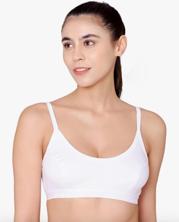 BODYCARE Women Spandex, Cotton Wire Free Sports BRA (E1608BSW)