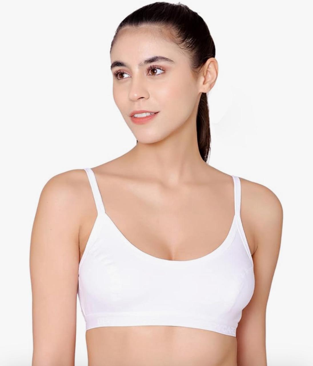 BODYCARE Women Spandex, Cotton Wire Free Sports BRA (E1608BSW)